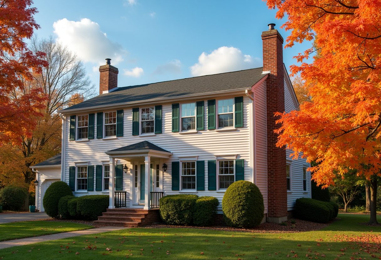 Two-storey home with a restored brick chimney — Takoma Park